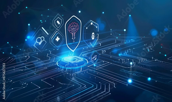 Fototapeta graphic backgrounds related to technology, communication, and the internet