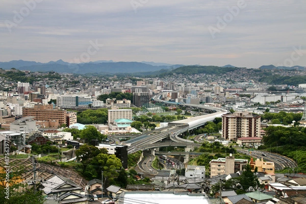Obraz 弓張岳展望台からの眺望（長崎県・佐世保市）