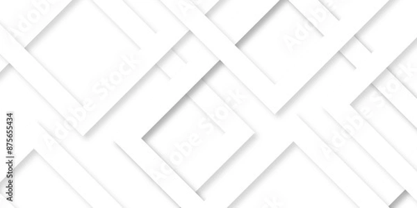 Fototapeta white and gray vector futuristic tech glow and shinning line simple modern abstract background. Modern lines pattern futuristic technology concept banner for cover, poster, presentation.