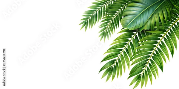 Fototapeta coconut tree transparent with copy space,background,lush,cut out,transparent,leaf,leaves,coconut tree