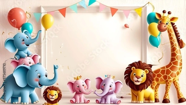 Fototapeta Kids Copy Space Background with Flame Elements