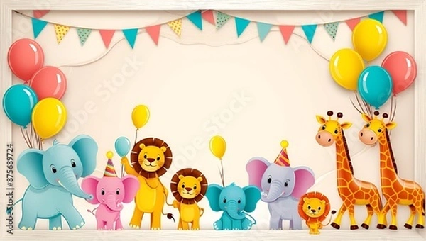 Fototapeta Kids Copy Space Background with Flame Elements