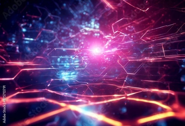 Fototapeta internet space world digital connection energy neon global power cyber concept colorful background future metaverse technology science earth datum design cyberspace globe