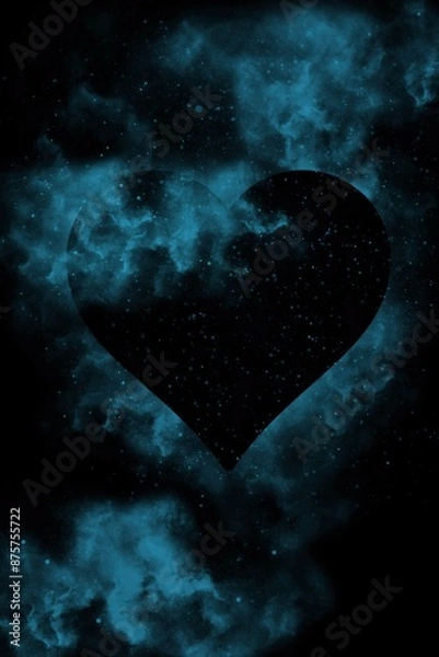 Fototapeta heart in space