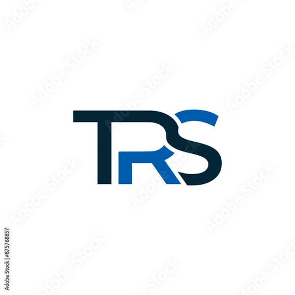 Fototapeta TRS logo. T R S design. White TRS letter. TRS, T R S letter logo design. T R S letter logo design in GOLD, GOLDEN LOGO, THREE, style. letter logo set in one artboard. T R S letter logo vector design.