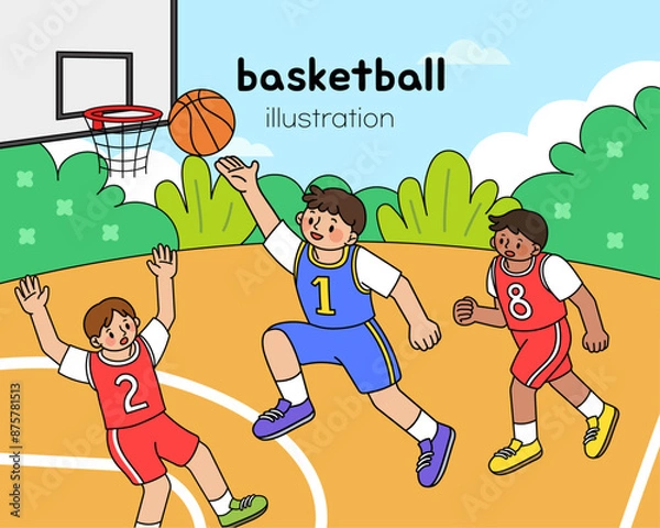 Obraz 농구 basketball team