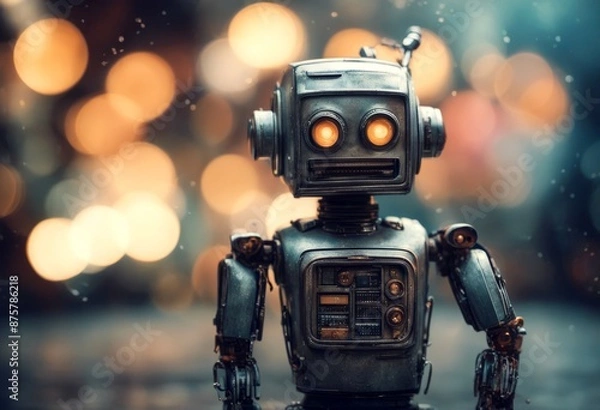 Fototapeta technology background robot