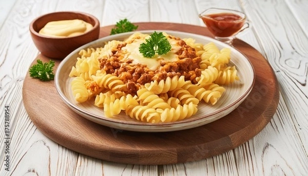 Obraz pasta with meat