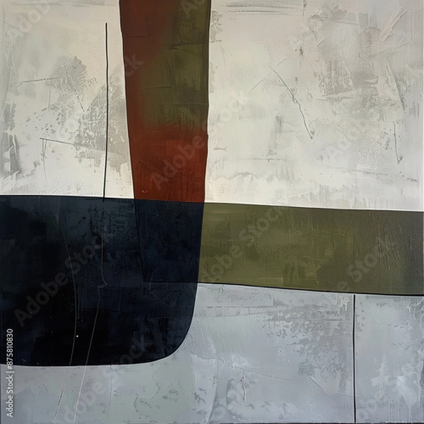 Fototapeta Modern Minimalist Abstract Painting. Created with Generative AI technology