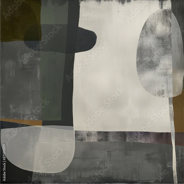 Fototapeta Modern Minimalist Abstract Painting. Created with Generative AI technology