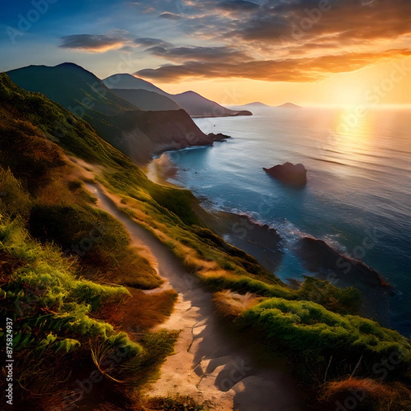 Obraz sunset over the sea