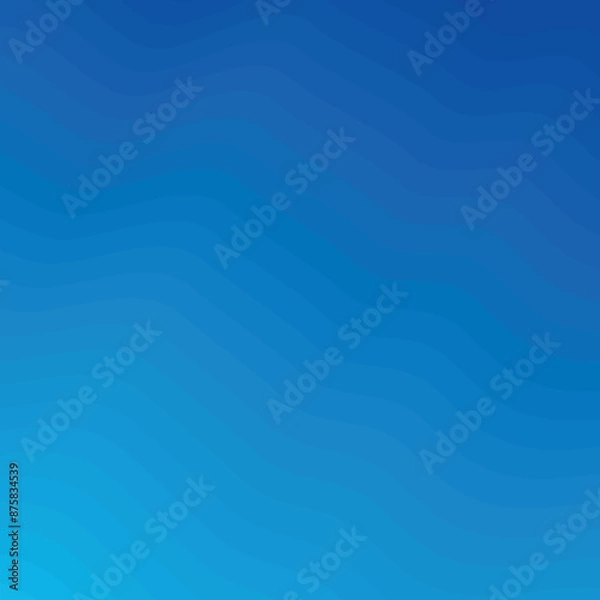 Obraz Blue Gradient Background with Subtle Wavy Lines