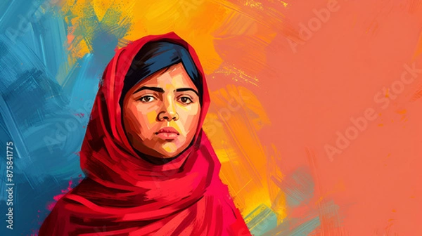 Fototapeta malala day, generative ai