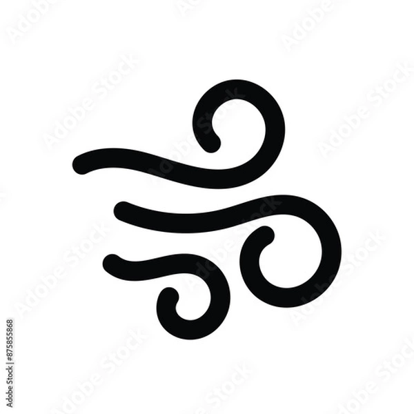 Fototapeta Wind vector icon