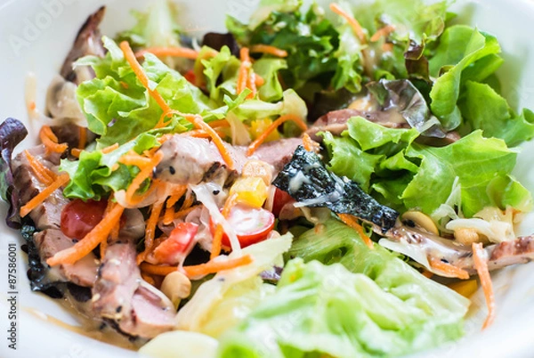 Obraz Meat and Salad