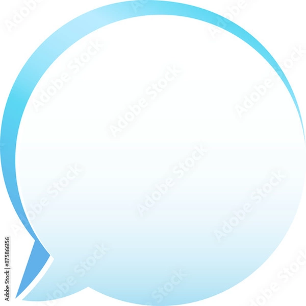 Fototapeta 3d Bubble Speech Dialogue Gradient