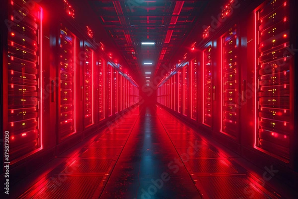 Fototapeta Data Storage Solutions Hidden Behind Empty Canvases