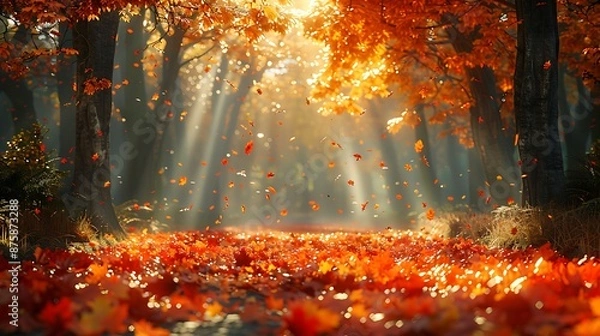 Obraz fire in the forest