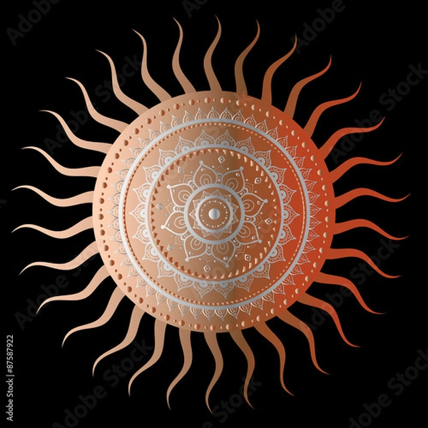 Fototapeta Sun. Vintage background