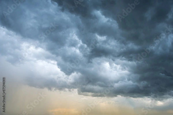 Obraz dark clouds background