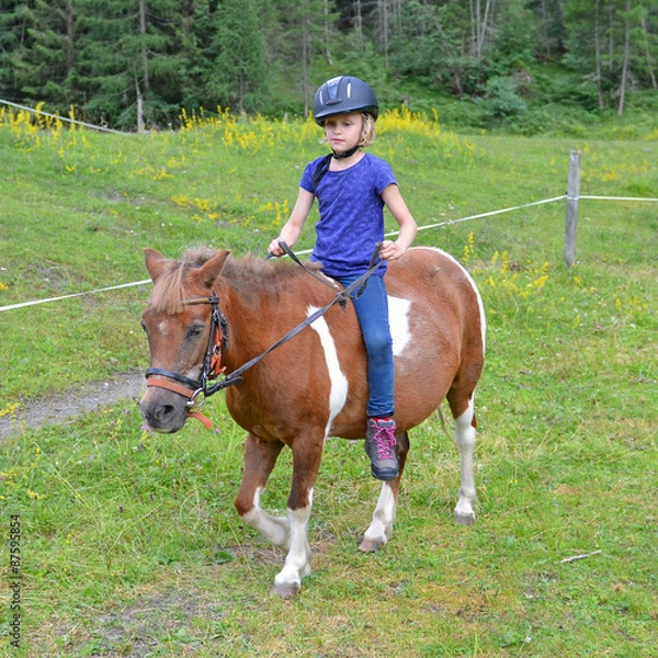 Obraz Mädchen beim reiten
