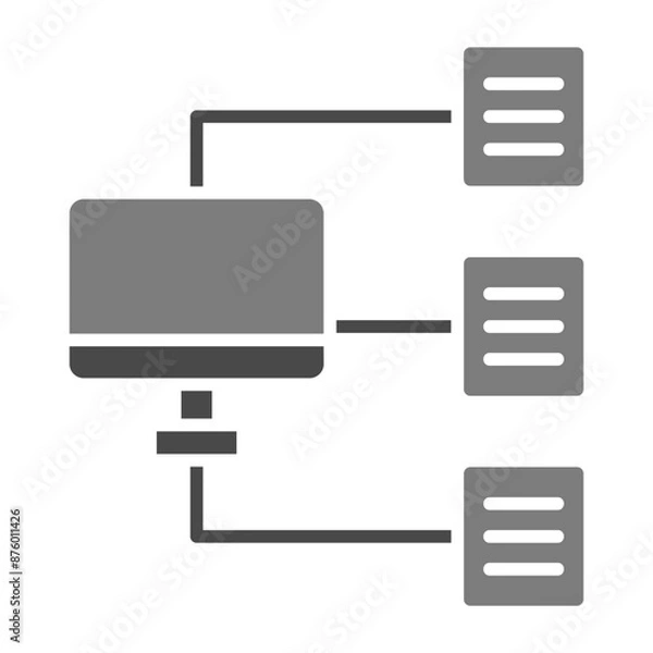 Fototapeta Hierarchical Structure Icon