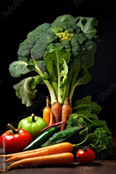 Obraz vegetables on a table