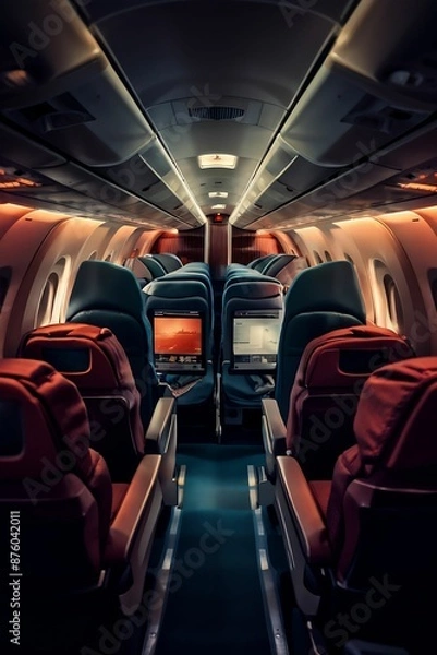 Fototapeta fast moving airplane 