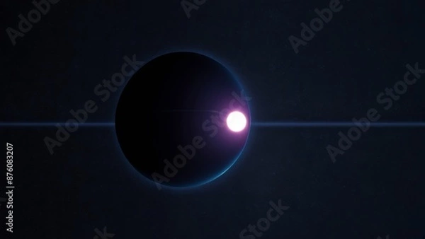 Fototapeta Planet Eclipse with Bright Star
