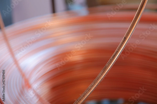 Obraz Tło miedziany kabel