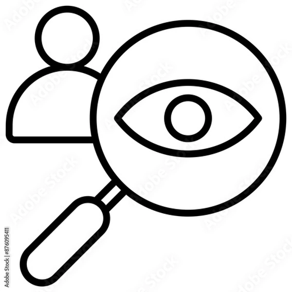 Fototapeta Visualization Outline Icon