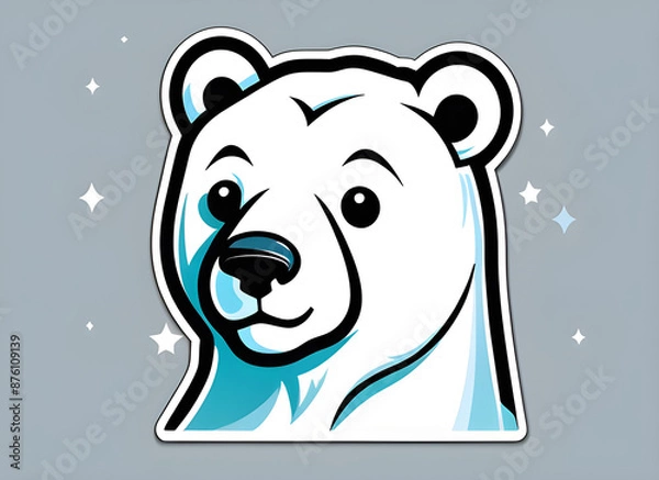 Obraz Polar bear generative ai