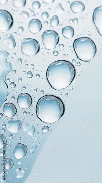 Fototapeta Water drops on background