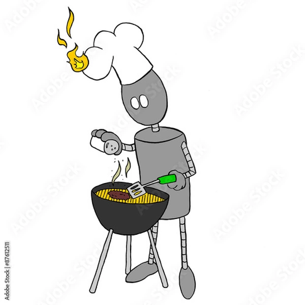 Fototapeta Robot cooking