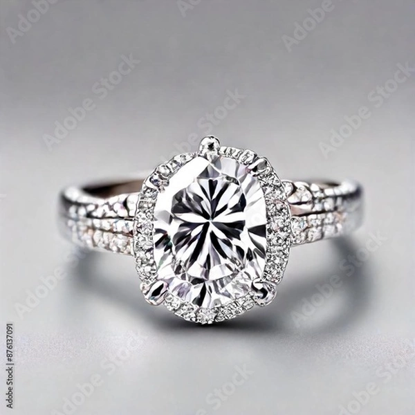 Fototapeta diamond engagement ring