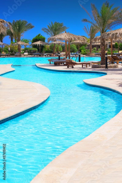 Obraz swimming pool at resort