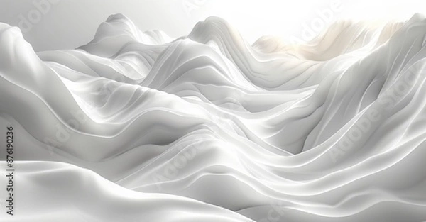 Fototapeta Soft White 3D Background