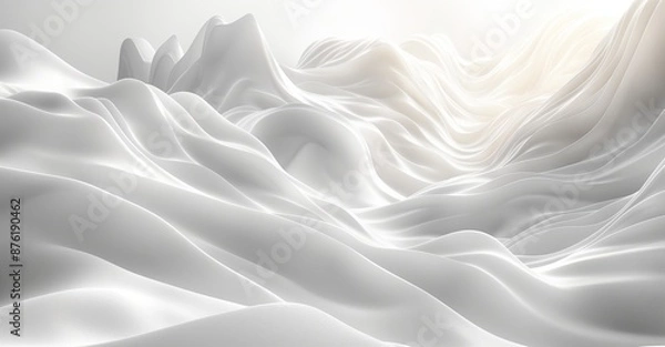 Fototapeta Soft White 3D Background