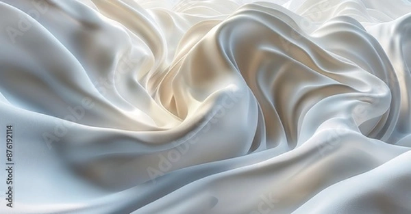 Fototapeta Soft White 3D Background