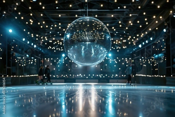 Obraz Disco Roller Skating Under the Stars