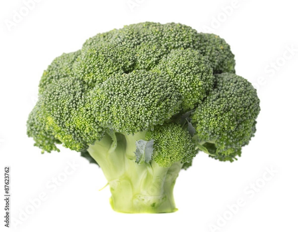 Obraz Брокколи целый изолированный на белом фоне