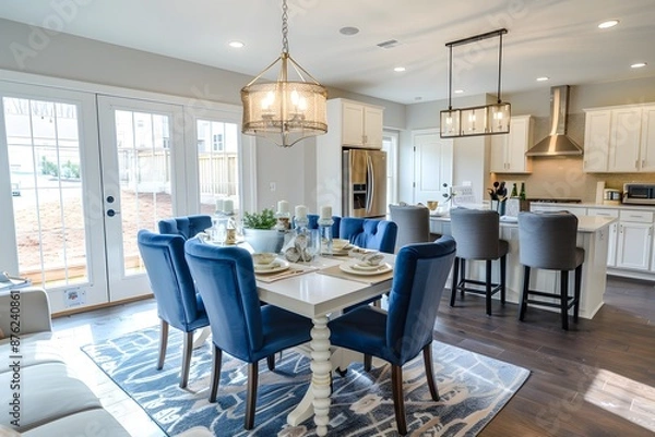 Obraz Modern Kitchen and Dining Room Interior Design