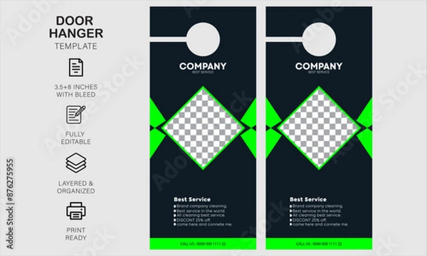 Obraz Door hanger design template for your company