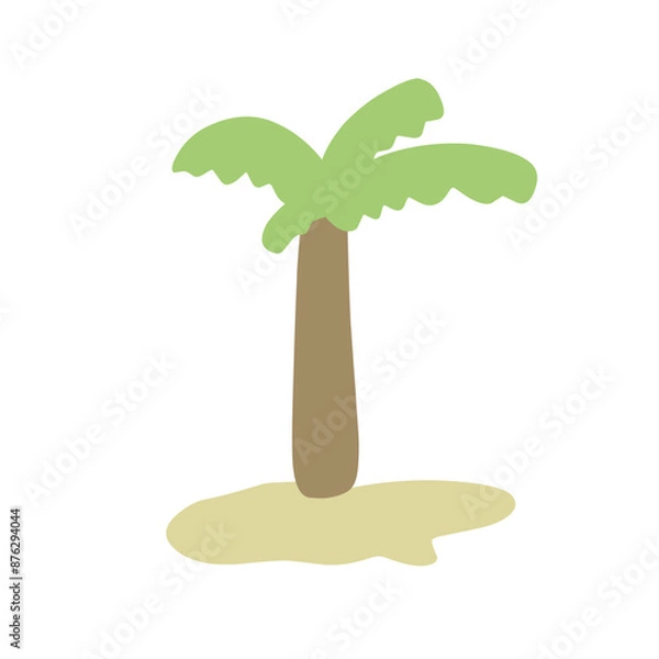 Fototapeta simple palm tree Vector