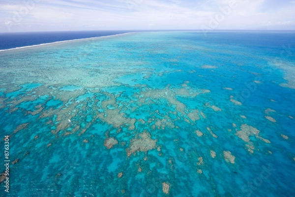 Obraz Great Barrier Reef from above