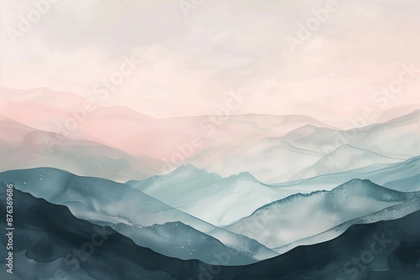 Obraz mountains in the fog