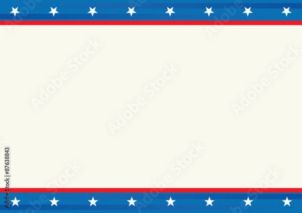 Obraz background with American template