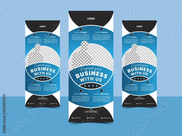 Fototapeta Elegant Custom Roll-Up Banner Design for Marketing & Promotions.