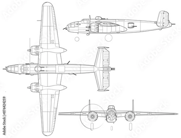 Obraz Fighter Jet, plane, Aircraft, 3 side view, blueprints, svg cut file, cnc cut file, engraving file, CNC router file, laser cutting, Cricut File, isolated, Engraving model
