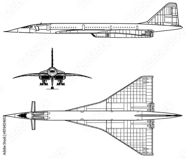 Obraz Fighter jet planes 3 view, blueprints, svg cut file, cnc cut file, engraving file, CNC router file, laser cutting, Cricut File, isolated, Engraving model